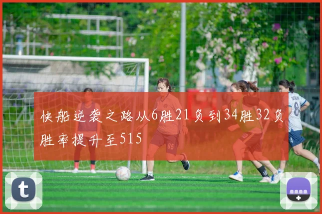 快船逆袭之路从6胜21负到34胜32负胜率提升至515